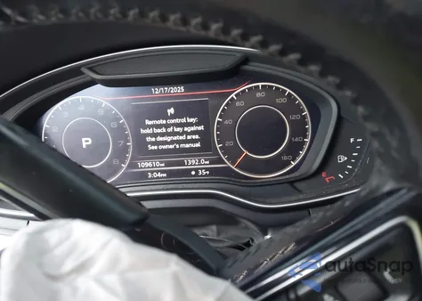 2017 Audi A4 2.0T Season Of Audi Premium from USA, damaged, VIN WAUDNAF44HN053427